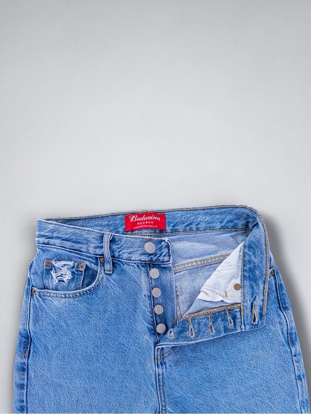 ✨ PacSun x Budweiser✨High-Rise Dad Jeans✨Limited Edition✨